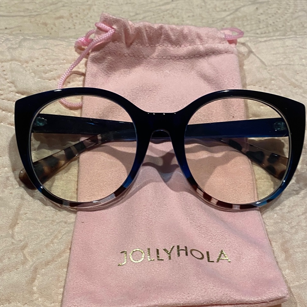 Woman’s Blue Glasses